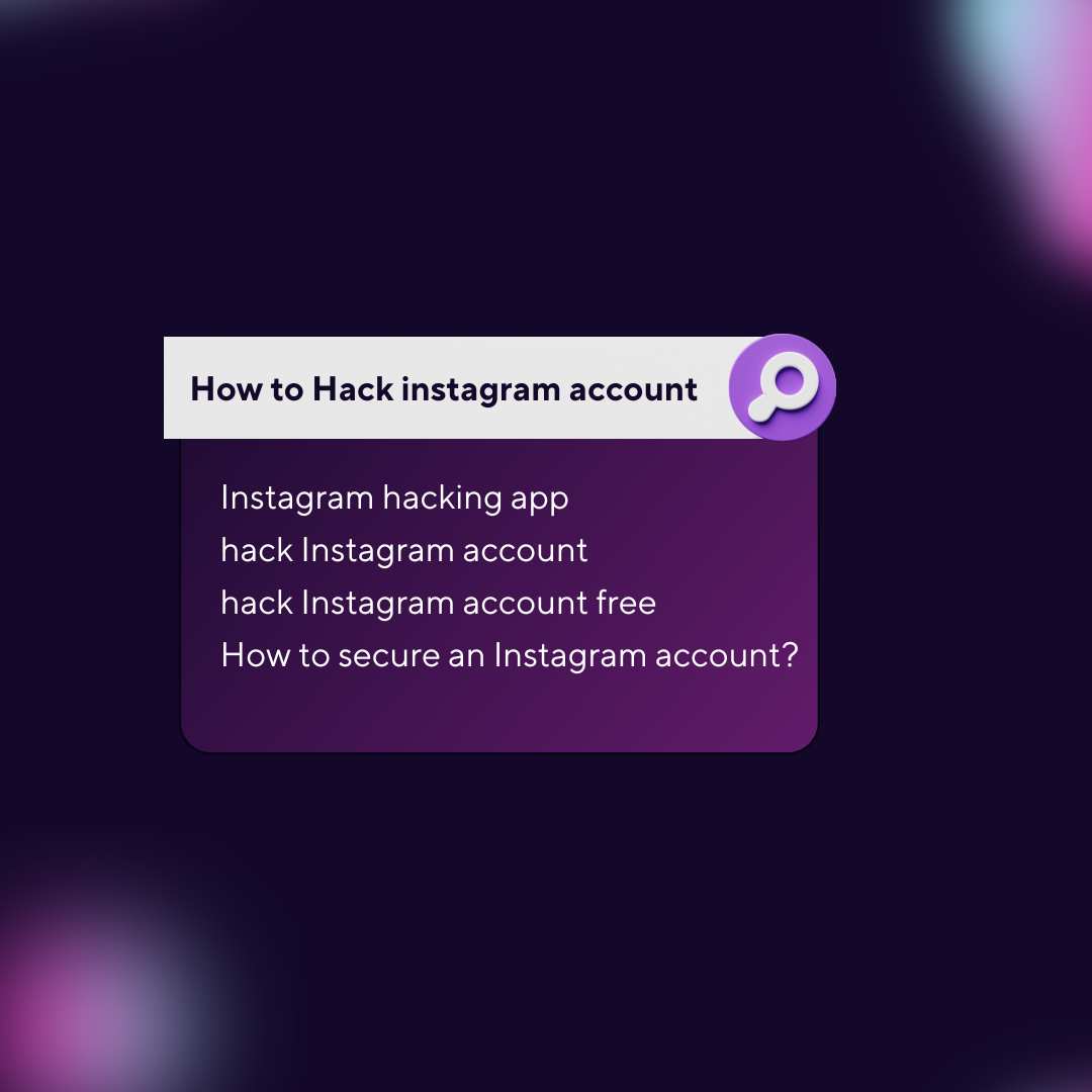 Instagram Hacking apphack Instagram account 2024